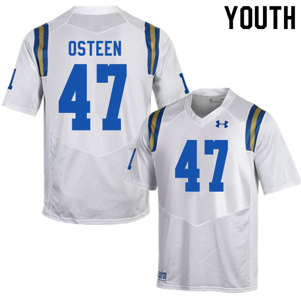 Youth #47 Erich Osteen UCLA Bruins College Football Jerseys Sale-White - Click Image to Close